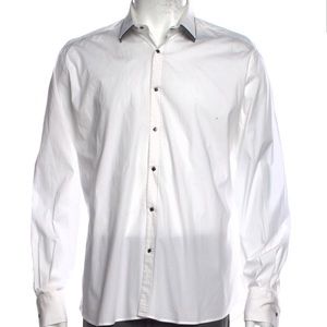 * Karl Lagerfeld white dress shirt w/ snaps